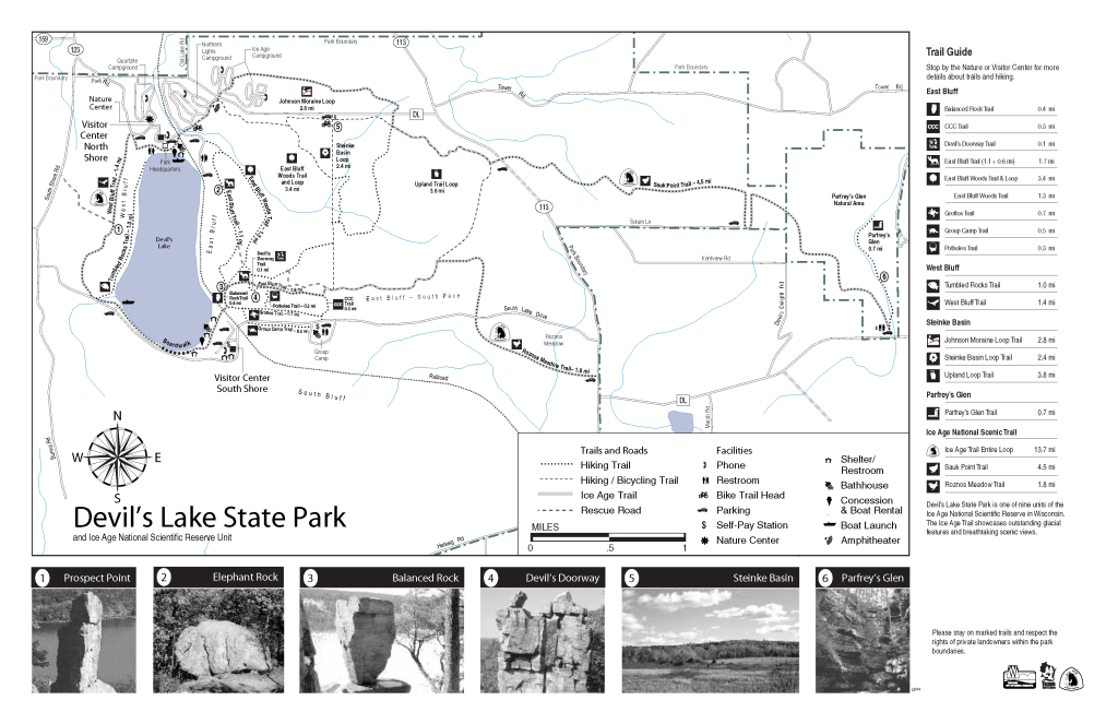 Map of Devil's Lake